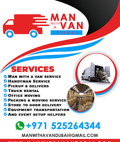 رجل مع شاحنة دبي - الفجيرة - +971 52 526 4344